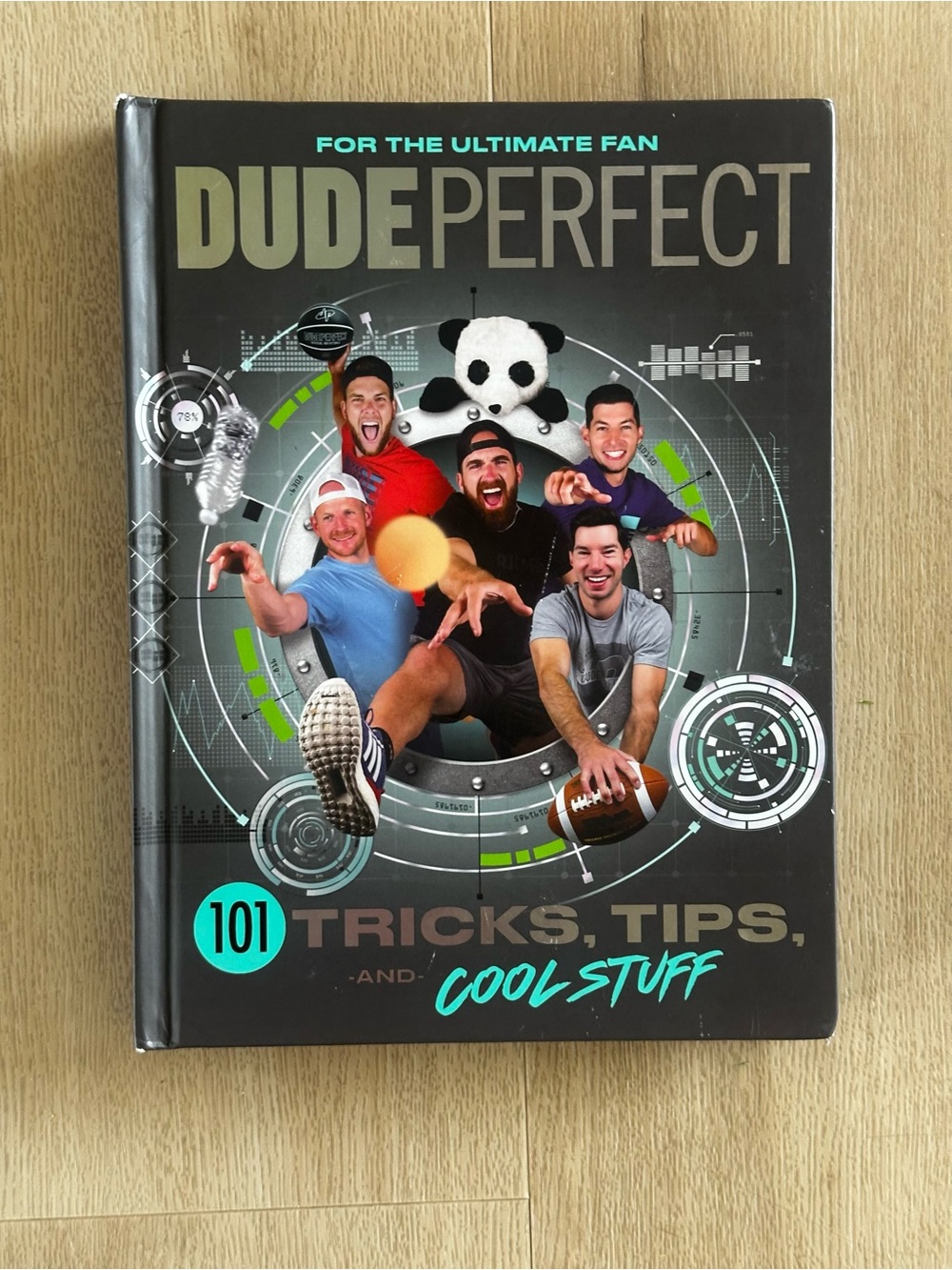 DUDE PERFECT 101 Tricks, Tips, and Cool Stuff - Black/Turquoise Book